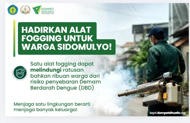 HADIRKAN ALAT FOGGING UNTUK KAMPUNG SIDOMULYO